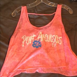 A cute cropped beach shirt